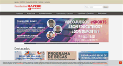 Desktop Screenshot of fundacionmapfreguanarteme.org